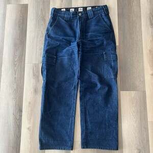 County FB Cargo Pants Size 34x32 Dark Blue Denim Jeans